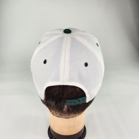 VTG Kudzu Ohio Bobcats Bar Adjustable Hat White Green Snapback Cap Hats - Picture 6 of 11